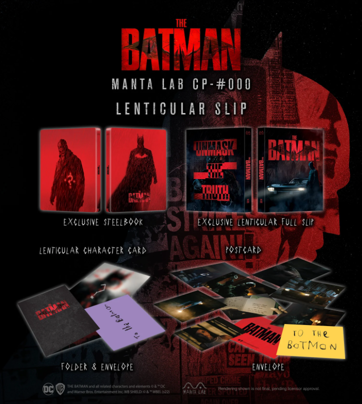 THE BATMAN DISCLESS STEELBOOK [MANTA LAB] LENTICULAR