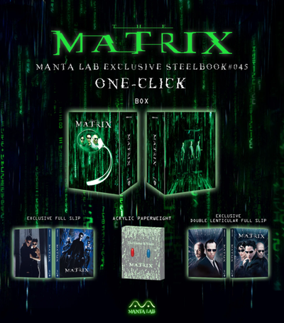 THE MATRIX [4K UHD + 2D] Blu-ray STEELBOOK BOXSET [MANTA LAB]