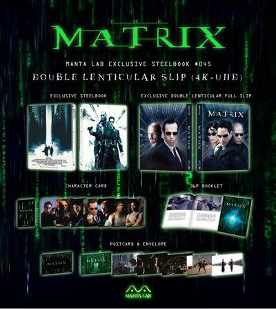 THE MATRIX [4K UHD + 2D] Blu-ray STEELBOOK BOXSET [MANTA LAB]