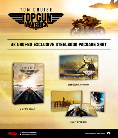 TOP GUN MAVERICK [4K UHD + 2D] Blu-ray STEELBOOK [H & C] FULLSLIP