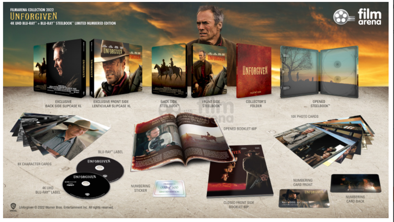 UNFORGIVEN[4K UHD + 2D] Blu-ray STEELBOOK [FILMARENA] LENTICULAR