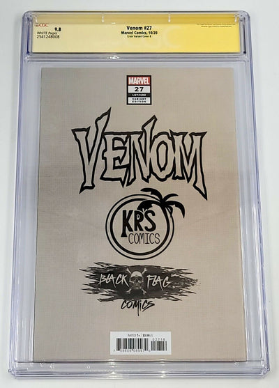 VENOM #27 [CLAYTON CRAIN VIRGIN COVER B] CGC SS 9.8 (1st App. of Codex)