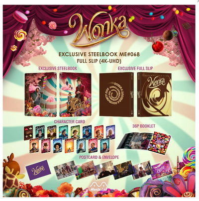 WONKA [4K UHD +2D] BLU-RAY STEELBOOK 1-CLICK BOXSET [MANTA LAB]