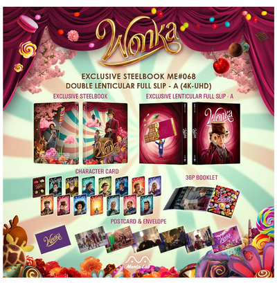 WONKA [4K UHD +2D] BLU-RAY STEELBOOK 1-CLICK BOXSET [MANTA LAB]