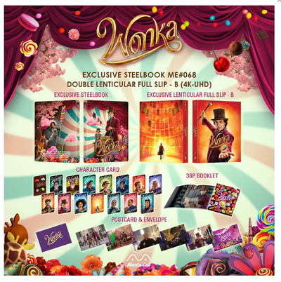 WONKA [4K UHD +2D] BLU-RAY STEELBOOK 1-CLICK BOXSET [MANTA LAB]