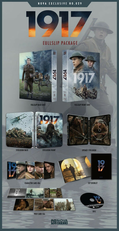 1917 Blu-ray STEELBOOK 1-CLICK BOXSET [NOVAMEDIA] **PLEASE READ**