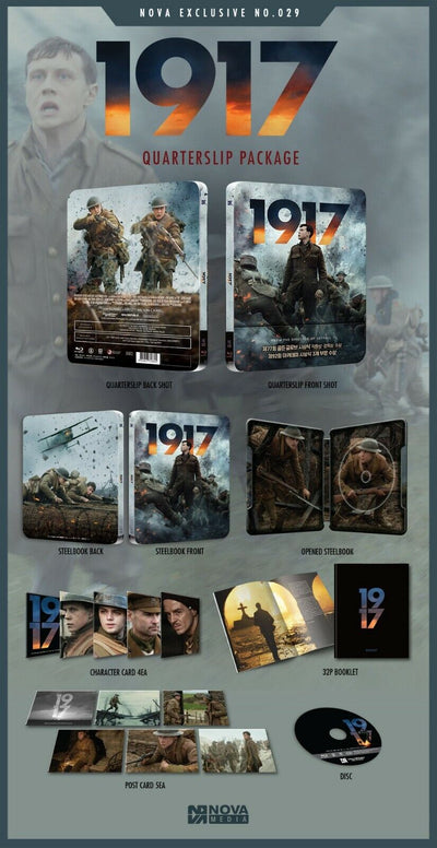 1917 Blu-ray STEELBOOK 1-CLICK BOXSET [NOVAMEDIA] **PLEASE READ**