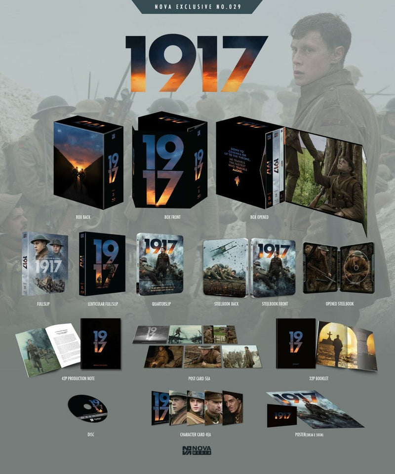 1917 Blu-ray STEELBOOK 1-CLICK BOXSET [NOVAMEDIA] **PLEASE READ**