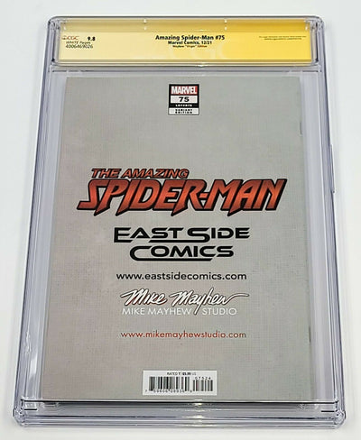 AMAZING SPIDER-MAN #75 (MIKE MAYHEW VIRGIN COVER) SIGNED & SKETCHED CGC SS 9.8