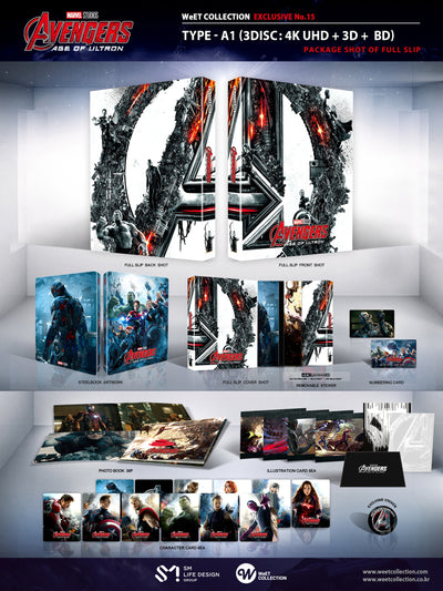 AVENGERS: AGE OF ULTRON [4K+3D+2D] Blu-ray STEELBOOK 1-CLICK [WeET COLLECTION]