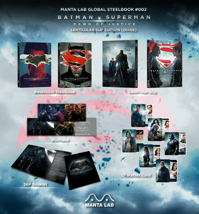 BATMAN V SUPERMAN: DAWN OF JUSTICE Blu-ray STEELBOOK LENTICULAR <#086/800>