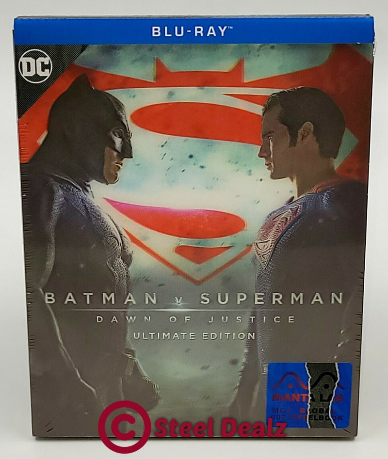 BATMAN V SUPERMAN: DAWN OF JUSTICE Blu-ray STEELBOOK LENTICULAR <