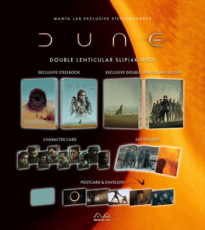 DUNE [4K UHD + 3D + 2D] Blu-ray STEELBOOK [MANTA LAB] 1-CLICK EDITION