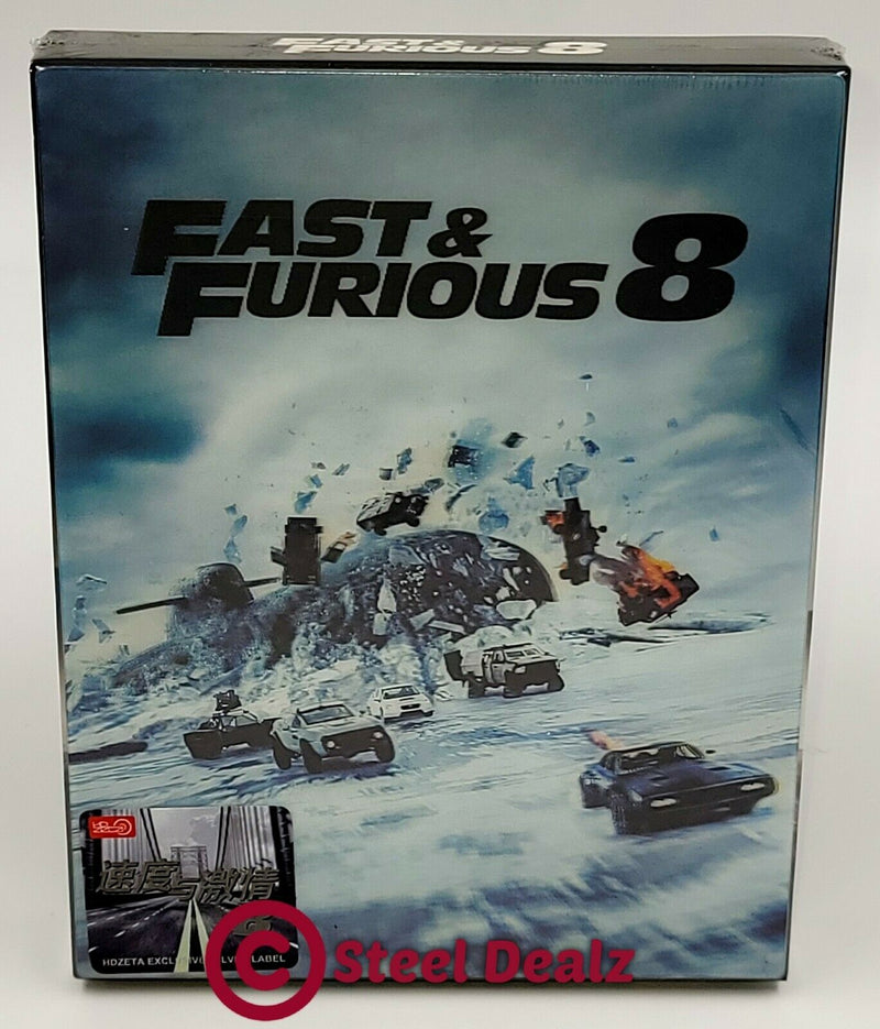 FAST & FURIOUS 8 Blu-ray STEELBOOK [HDZETA] LENTICULAR <LOW 