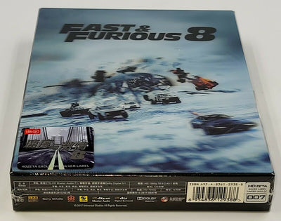 FAST & FURIOUS 8 Blu-ray STEELBOOK [HDZETA] LENTICULAR <LOW #007/500>