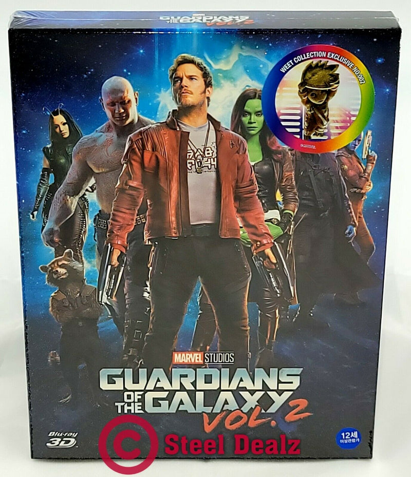 GUARDIANS OF THE GALAXY VOL 2 [2D + 3D] Blu-ray STEELBOOK [THE WeET COLLECTION] FULLSLIP A2