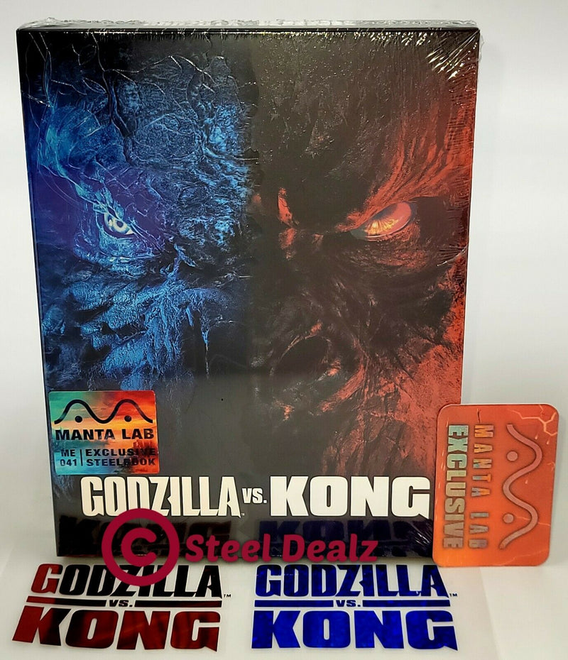 GODZILLA VS KONG [4K UHD + 2D] Blu-ray STEELBOOK [MANTA LAB] FULLSLIP