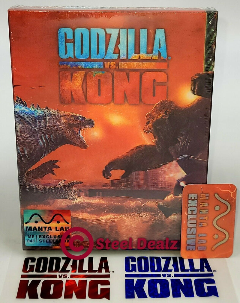 GODZILLA VS KONG [4K UHD + 2D] Blu-ray STEELBOOK [MANTA LAB] LENTICULAR