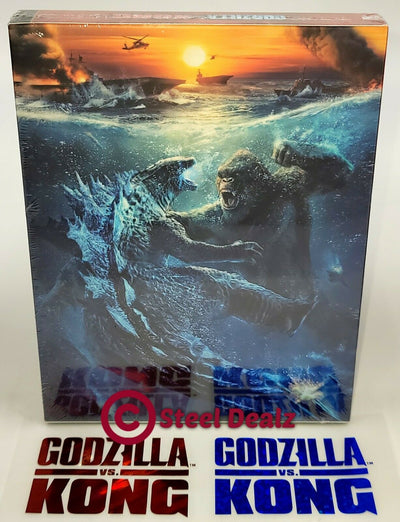 GODZILLA VS KONG [4K UHD + 2D] Blu-ray STEELBOOK [MANTA LAB] LENTICULAR