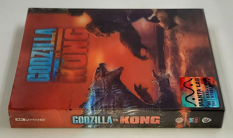 GODZILLA VS KONG [4K UHD + 2D] Blu-ray STEELBOOK [MANTA LAB] LENTICULAR