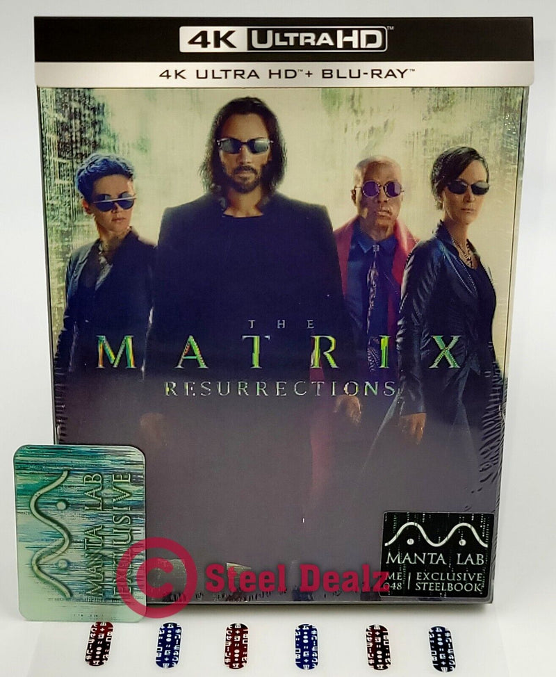 THE MATRIX RESURRECTIONS [4K UHD + 2D] Blu-ray STEELBOOK [MANTA LAB] DOUBLE LENTICULAR