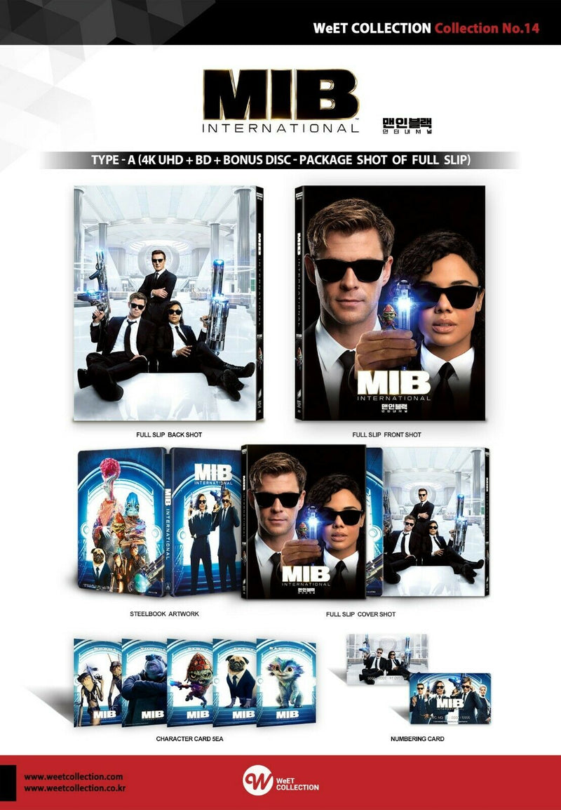 MEN IN BLACK INTERNATIONAL [4K UHD + 2D] Blu-ray STEELBOOK [THE WeET COLLECTION] FULLSLIP <