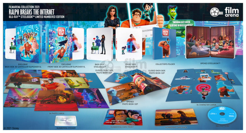 RALPH BREAKS THE INTERNET Blu-ray STEELBOOK [FILMARENA] XL DOUBLE LENTICULAR