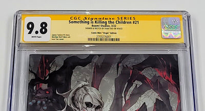 SOMETHING IS KILLING THE CHILDREN #21 CGC 9.8 SIGNED & SKETCHED BY IVAN TAO