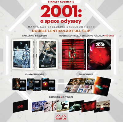 2001: A SPACE ODYSSEY [4K UHD + 2D] Blu-ray STEELBOOK [MANTA LAB] DBL LENTICULAR