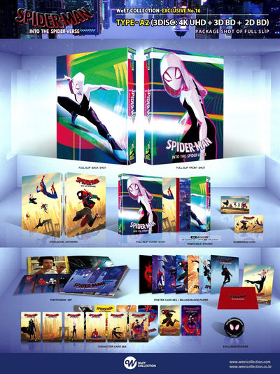 SPIDER-MAN INTO THE SPIDER-VERSE [4K+3D+2D] Blu-ray STEELBOOK [WeET] FSA2