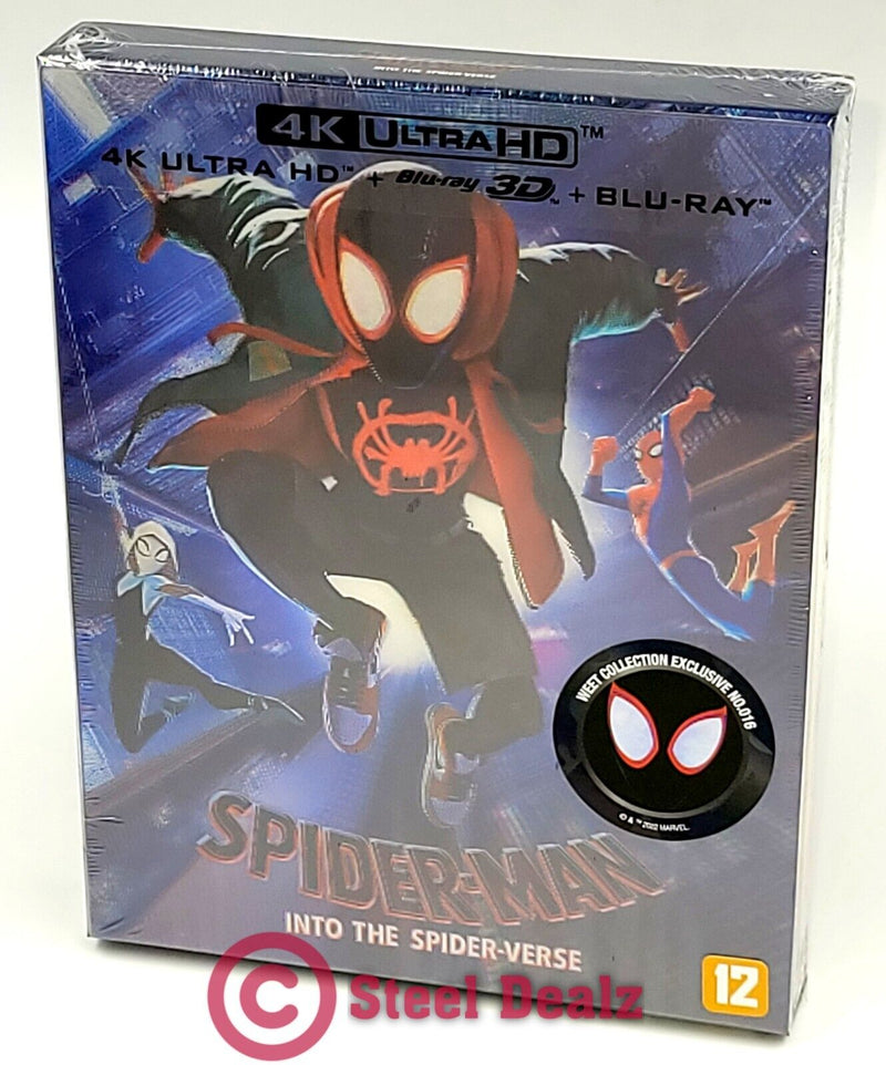 SPIDER-MAN INTO THE SPIDER-VERSE [4K+3D+2D] Blu-ray STEELBOOK [WeET] LENTI B1