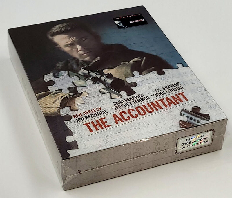 THE ACCOUNTANT Blu-ray STEELBOOK [FILMARENA] XL LENTICULAR