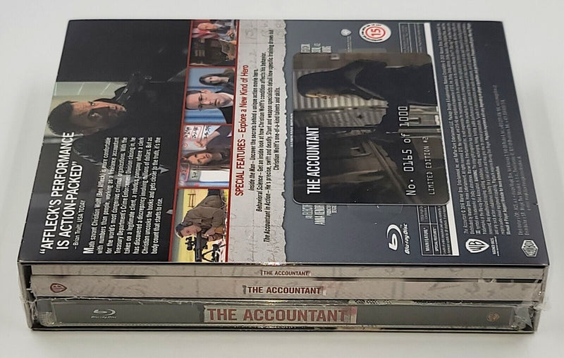 THE ACCOUNTANT Blu-ray STEELBOOK [FILMARENA] XL LENTICULAR