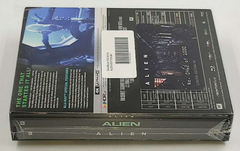 ALIEN [4K UHD + 2D] BLU-RAY STEELBOOK [FILMARENA] EMBOSSED FULLSLIP