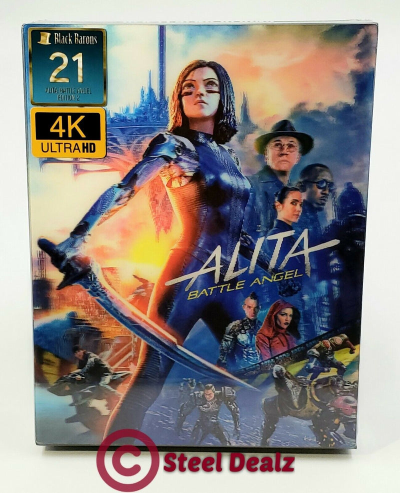 ALITA BATTLE ANGEL [4K + 3D+ 2D] Blu-ray STEELBOOK [FILMARENA] XL DOUBLE LENTICULAR