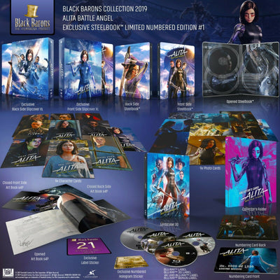 ALITA BATTLE ANGEL [4K+3D+2D] Blu-ray STEELBOOK SET 1-CLICK EDITION