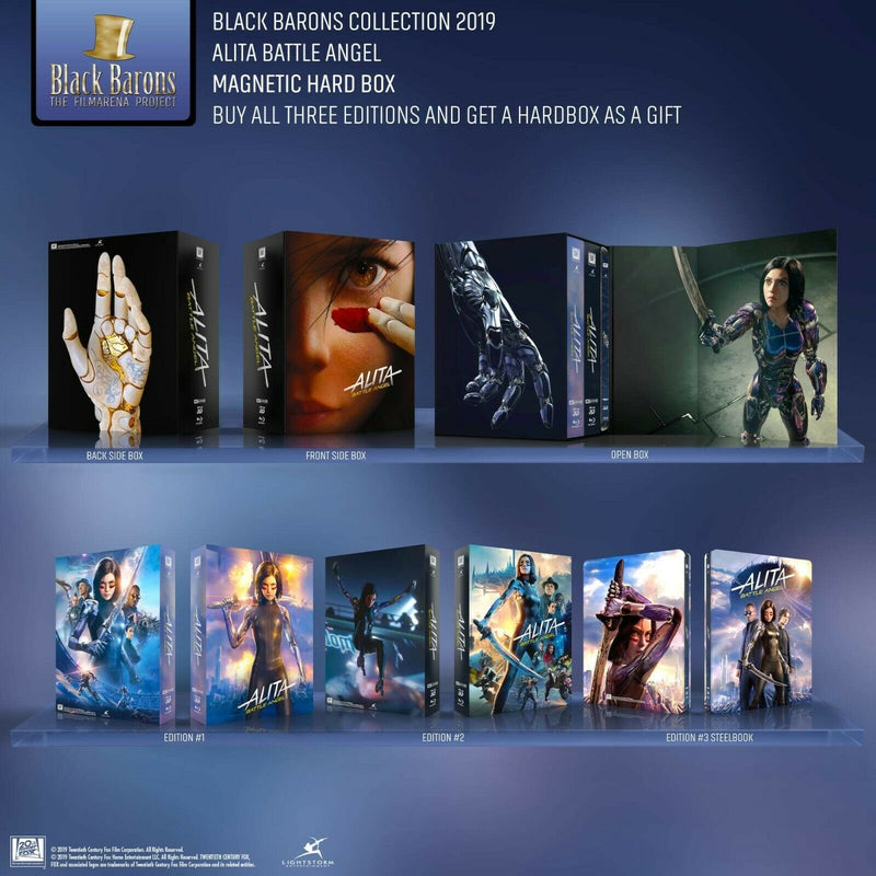 ALITA BATTLE ANGEL [4K+3D+2D] Blu-ray STEELBOOK SET 1-CLICK EDITION