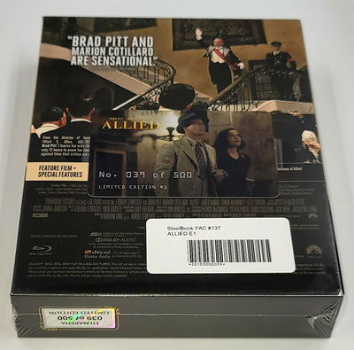 ALLIED Blu-ray STEELBOOK [FILMARENA] XL FULLSLIP <LOW #039/500>