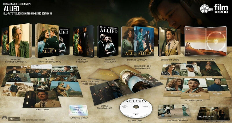 ALLIED Blu-ray STEELBOOK [FILMARENA] XL FULLSLIP <LOW 