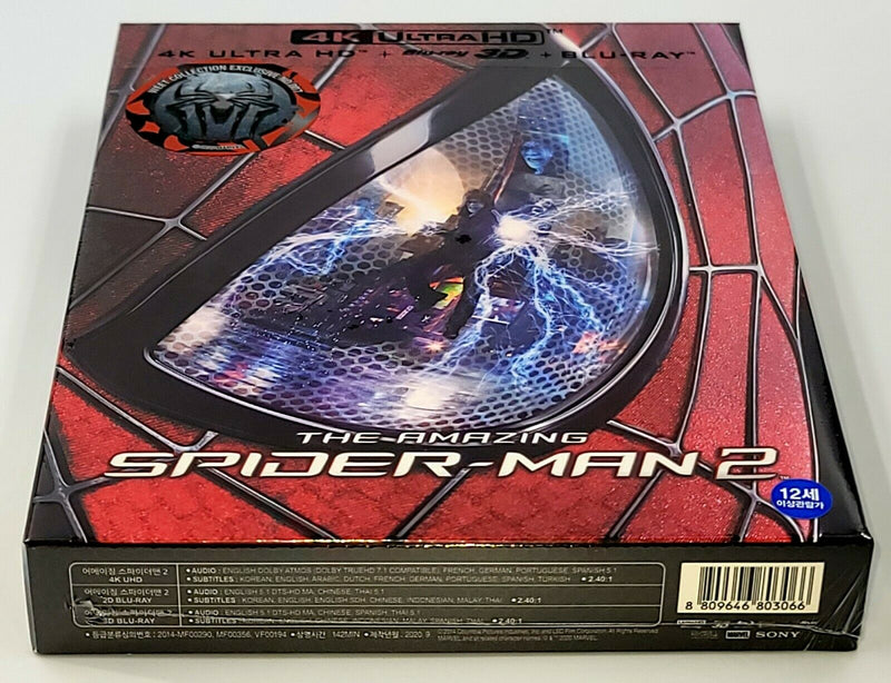 THE AMAZING SPIDER-MAN 2 4K UHD +3D+2D Blu-ray STEELBOOK WeET COLLECTION FS