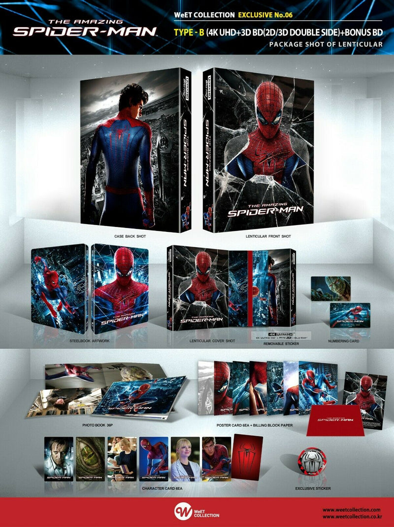 THE AMAZING SPIDER-MAN [4K UHD + 3D +2D] Blu-ray STEELBOOK [THE WeET COLLECTION]