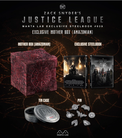 ZACK SNYDER'S JUSTICE LEAGUE [4K+2D] BLU-RAY STEELBOOK [MANTA] M0THER BOX AMAZONIAN