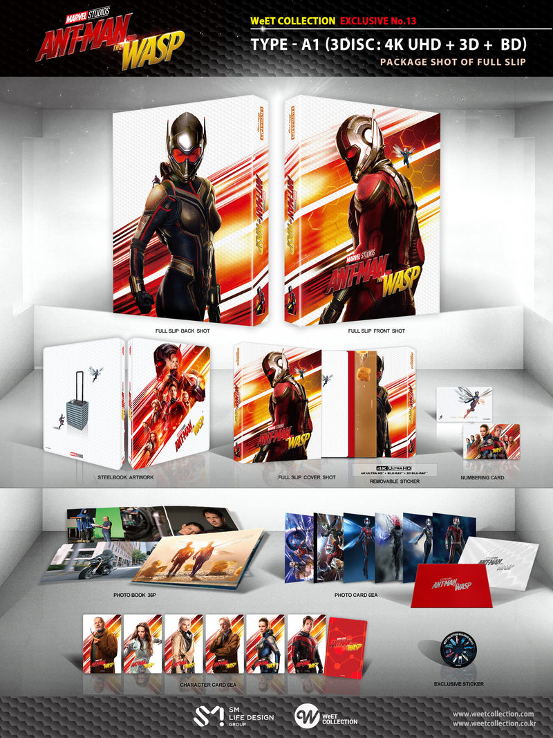 ANT-MAN AND THE WASP [4K UHD + 3D + 2D] Blu-ray STEELBOOK [THE WeET COLLECTION] FULLSLIP A1