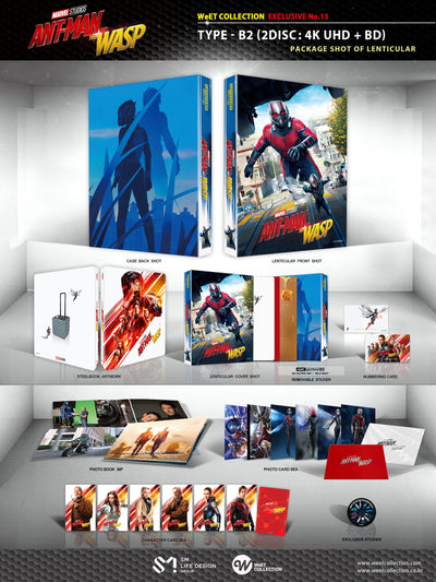 ANT-MAN AND THE WASP [4K UHD + 2D] Blu-ray STEELBOOK [THE WeET COLLECTION] LENTICULAR B2