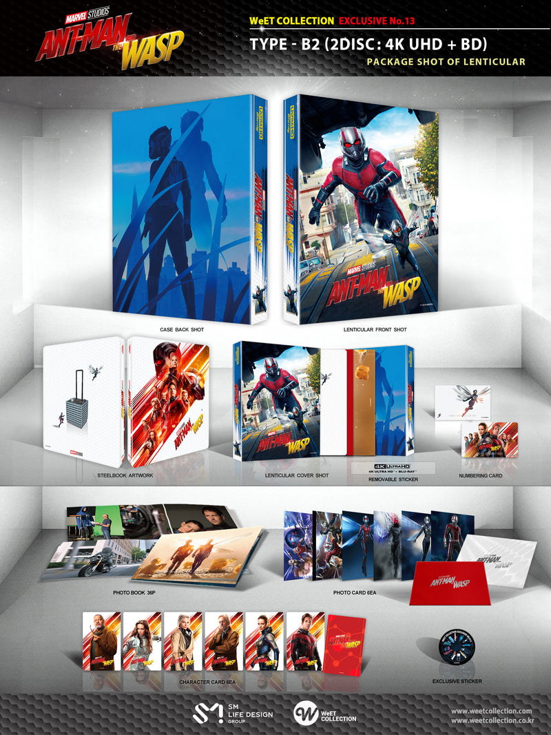 ANT-MAN AND THE WASP [4K UHD + 2D] Blu-ray STEELBOOK [THE WeET COLLECTION] LENTICULAR B2