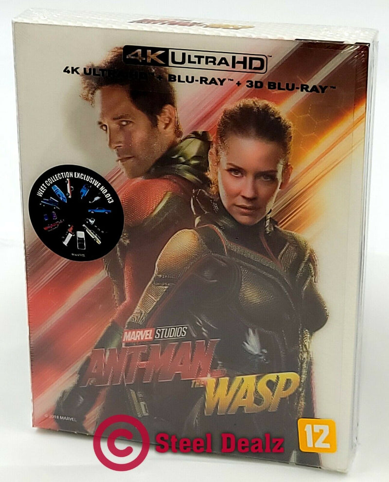 ANT-MAN AND THE WASP [4K UHD + 3D + 2D] Blu-ray STEELBOOK [THE WeET COLLECTION] LENTICULAR B1