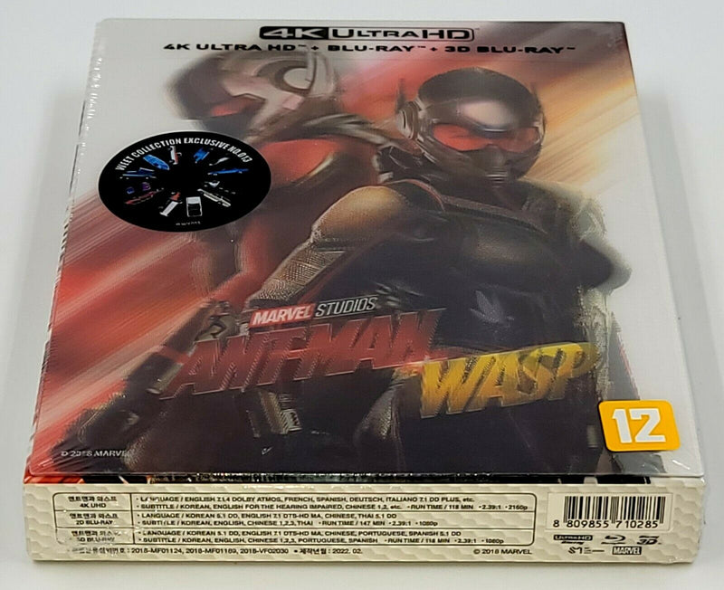 ANT-MAN AND THE WASP [4K UHD + 3D + 2D] Blu-ray STEELBOOK [THE WeET COLLECTION] LENTICULAR B1