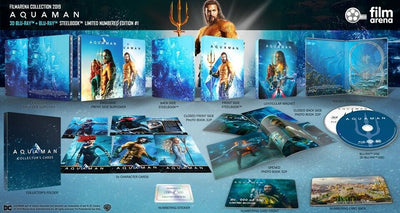 AQUAMAN [4K UHD + 3D + 2D] Blu-ray STEELBOOK SET [FILMARENA] HARDBOX SET <LOW #039/500>