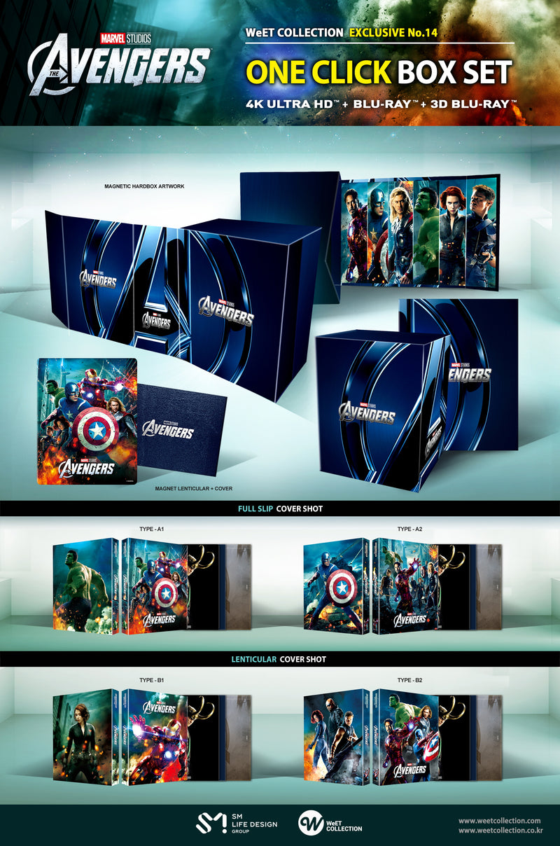 THE AVENGERS: [4K UHD +3D + 2D] Blu-ray STEELBOOK 1-CLICK [WeET COLLECTION]