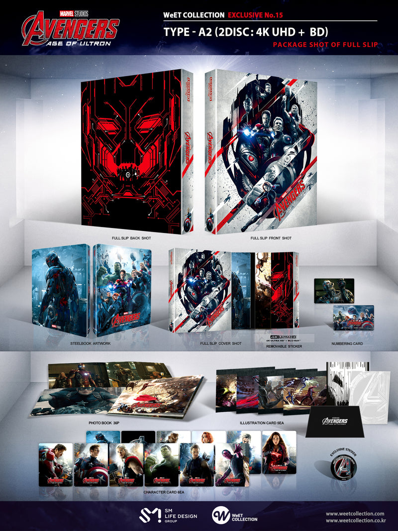 AVENGERS: AGE OF ULTRON [4K+3D+2D] Blu-ray STEELBOOK 1-CLICK [WeET COLLECTION]